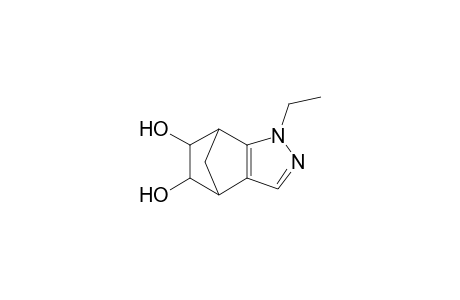 (+-)-(exo,exo)-5,6-Dihydroxy-1-ethyl-4,5,6,7-tetrahydro-4,7-methano-1H-indazole