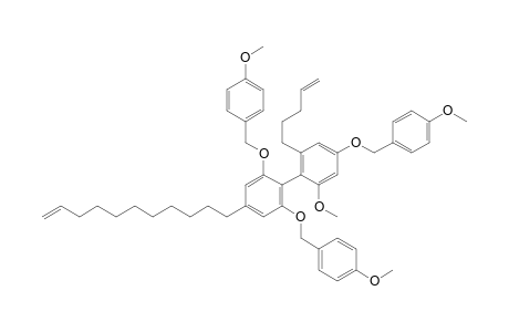 2-Methoxy-4,2',6'-tris(4-methoxybenzyloxy)-6-pent-4-enyl-4'-undec-10-enylbiphenyl