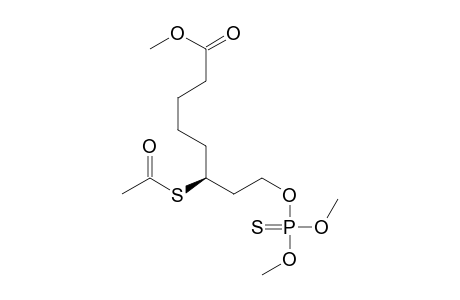 S-(3-Acetylthio-7-methoxycarbonylheptyl) O,O-dimethyl phosphorothioate
