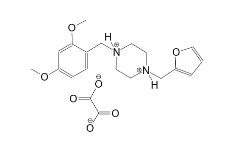 1-(2,4-dimethoxybenzyl)-4-(2-furylmethyl)piperazinediium oxalate