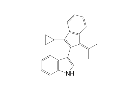 3-(3-Cyclopropyl-1-(propan-2-ylidene)-1H-inden-2-yl)-1H-indole