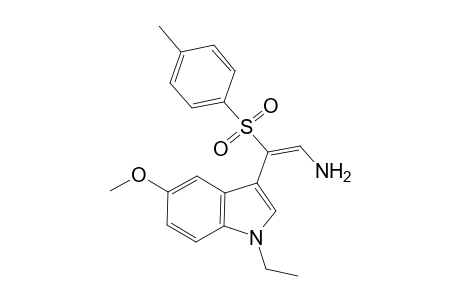 (E)-2-(1-ethyl-5-methoxy-3-indolyl)-2-(4-methylphenyl)sulfonylethenamine