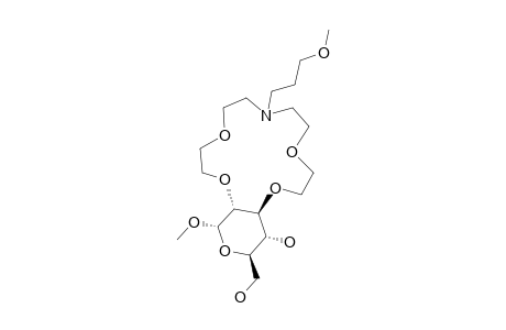 METHYL-2,3-DIDEOXY-ALPHA-D-GLUCOPYRANOSIDO-(2,3-H)-N-METHOXYPROPYL-1,4,7,10-TETRAOXA-13-AZACYCLOPENTADECANE