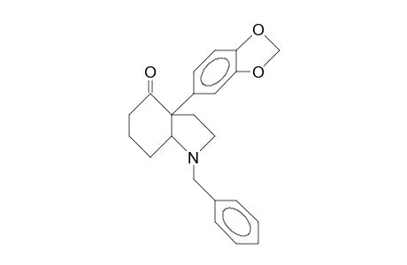 1-Benzyl-3a-(3,4-methylenedioxy-phenyl)-4-oxo-cis-octahydro-indole