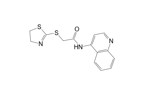 2-(4,5-dihydro-1,3-thiazol-2-ylsulfanyl)-N-quinolin-4-yl-ethanamide