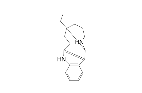 2,10-diaza-6-ethyltetracyclo[4.11.0.0(3,12).0(6,11)]heptadecane-3(12),14,16,1(13)-tetraene