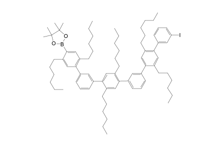 3'-Iodo-5-(4,4,5,5-tetramethyl[1,3,2]-dioxaboroncyclopentyl)trikis[1-(1,4-dihexylphenyl)benzene]