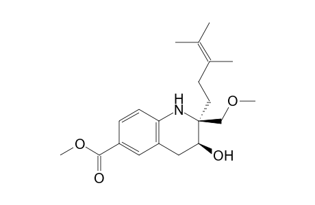 (2S,3S)-2-(3,4-Dimethyl-3-pentenyl)-6-methoxycarbonyl-2-methoxymethyl-1,2,3,4-tetrahydroquinoline-3-ol