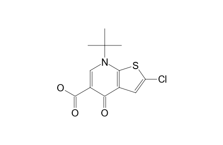 2-CHLORO-7-(TERT.-BUTYL)-4,7-DIHYDRO-4-OXOTHIENO-[2.3-B]-PYRIDINE-5-CARBOXYLATE