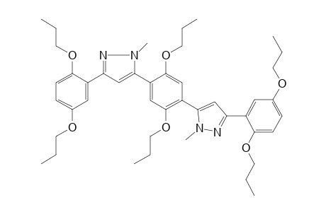 3-(2,5-dipropoxyphenyl)-5-[4-[5-(2,5-dipropoxyphenyl)-2-methylpyrazol-3-yl]-2,5-dipropoxyphenyl]-1-methylpyrazole