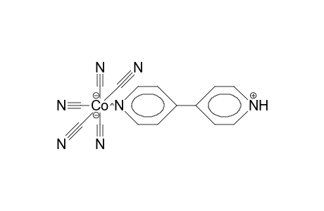 4'-Pyridinium-4-pyridine-pentacyano-cobalt-adduct cation