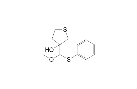 3-[methoxy(phenylsulfanyl)methyl]tetrahydrothiophen-3-ol