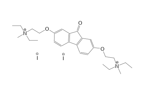 {2-[(7-{2-[diethyl(methyl)ammonio]ethoxy}-9-oxo-9H-fluoren-2-yl)oxy]ethyl}(diethyl)methylammonium diiodide