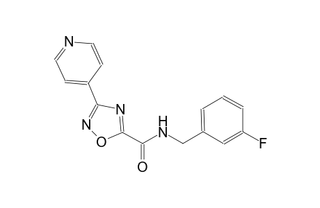 1,2,4-oxadiazole-5-carboxamide, N-[(3-fluorophenyl)methyl]-3-(4-pyridinyl)-