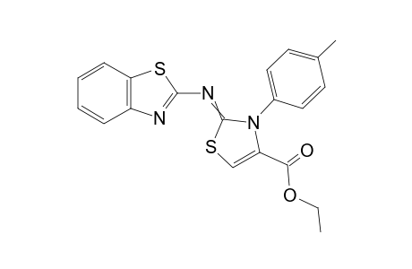Ethyl 2-(benzo[d]thiazol-2-ylimino)-3-p-tolyl-2,3-dihydrothiazole-4-carboxylate