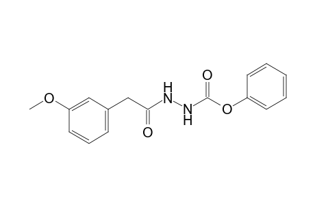 N-[[2-(3-methoxyphenyl)-1-oxoethyl]amino]carbamic acid phenyl ester
