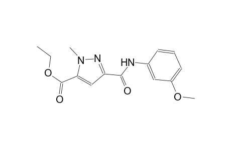 ethyl 3-[(3-methoxyanilino)carbonyl]-1-methyl-1H-pyrazole-5-carboxylate