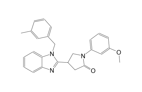 1-(3-methoxyphenyl)-4-[1-(3-methylbenzyl)-1H-benzimidazol-2-yl]-2-pyrrolidinone