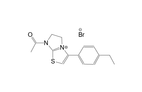 7-acetyl-3-(4-ethylphenyl)-5H,6H,7H-imidazo[2,1-b][1,3]thiazol-4-ium bromide