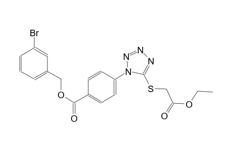 3-bromobenzyl 4-{5-[(2-ethoxy-2-oxoethyl)sulfanyl]-1H-tetraazol-1-yl}benzoate