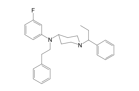 N-3-Fluorophenyl-N-(2-phenylethyl)-1-(1-phenylpropyl)piperidin-4-amine