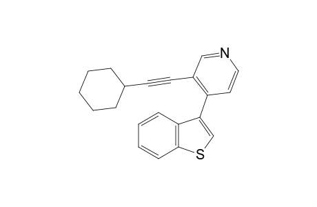 4-(Benzo[b]thien-3-yl)-3-(cyclohexylethynyl)pyridine