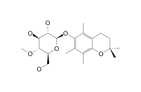 2,2,5,7,8-PENTAMETHYL-6-O-(4'-O-METHYL-BETA-D-GLUCOPYRANOSYL)-CHROMAN