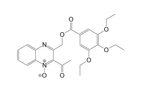 (3-acetyl-4-oxido-2-quinoxalinyl)methyl 3,4,5-triethoxybenzoate