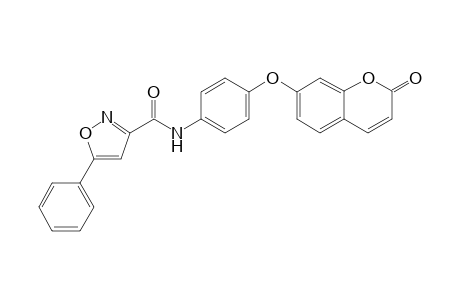 N-{4-[(2-Oxo-2H-1-benzopyran-7-yl)oxy]phenyl}-5-phenyl-1,2-oxazole-3-carboxamide