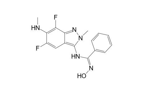 (Z)-N-[5,7-difluoro-6-(N-methylamino)-2-methyl-2H-indazol-3-yl]-N'-hydroxy-benzamidine