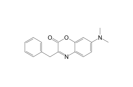 2H-1,4-Benzoxazin-2-one, 7-(dimethylamino)-3-(phenylmethyl)-