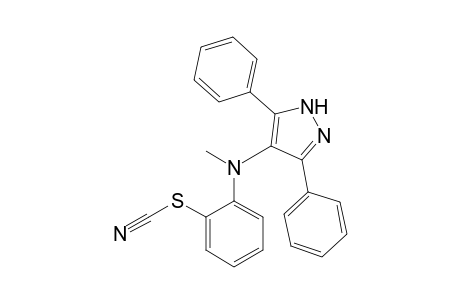 Methyl(3,5-diphenyl-1H-pyrazol-4-yl)-(2-thiocyanatophenyl)amine