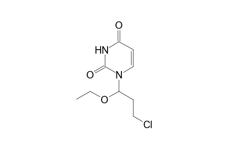 1-(3-Chloranyl-1-ethoxy-propyl)pyrimidine-2,4-dione
