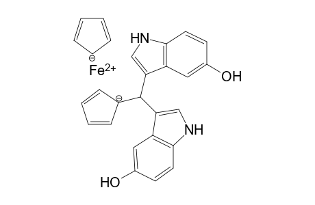 Bis(5-hydroxyindol-3-yl)(ferrocenyl)methane