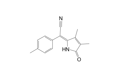 Benzeneacetonitrile, .alpha.-(1,5-dihydro-3,4-dimethyl-5-oxo-2H-pyrrol-2-ylidene)-4-methyl-, (E)-