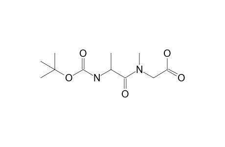 2-[methyl-[2-[(2-methylpropan-2-yl)oxycarbonylamino]propanoyl]amino]acetic acid