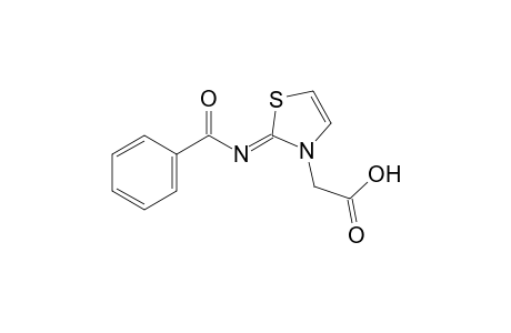 2-(benzoylimino)-4-thiazoline-3-acetic acid