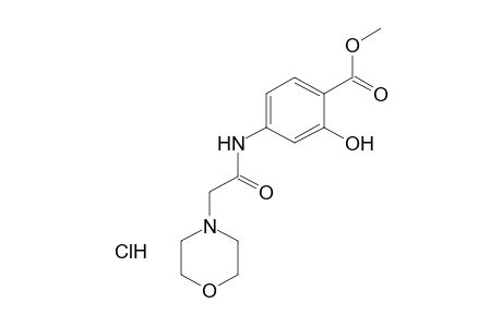 4-(2-MORPHOLINOACETAMIDO)SALICYLIC ACID, METHYL ESTER, HYDROCHLORIDE