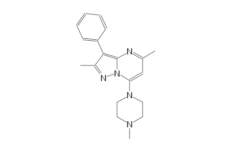 2,5-dimethyl-7-(4-methyl-1-piperazinyl)-3-phenylpyrazolo[1,5-a]pyrimidine