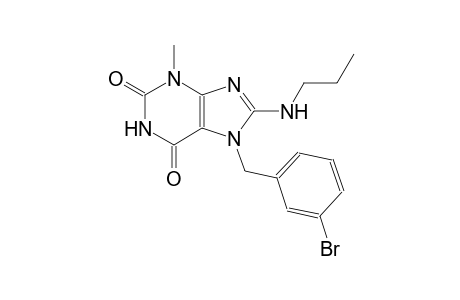 7-(3-bromobenzyl)-3-methyl-8-(propylamino)-3,7-dihydro-1H-purine-2,6-dione