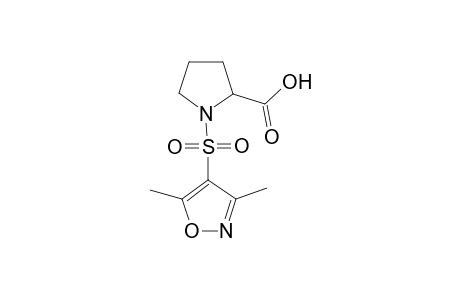 1-(3,5-dimethyl-1,2-oxazole-4-sulfonyl)pyrrolidine-2-carboxylic acid