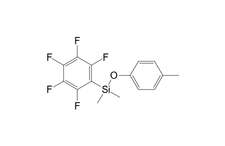 Dimethyl-(4-methylphenoxy)-(2,3,4,5,6-pentafluorophenyl)silane