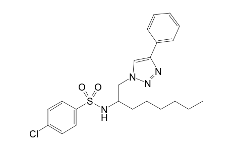 4-chloro-N-[1-[(4-phenyl-1H-1,2,3-triazol-1-yl)methyl]heptyl]Benzenesulfonamide