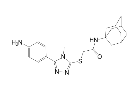 N-(1-adamantyl)-2-{[5-(4-aminophenyl)-4-methyl-4H-1,2,4-triazol-3-yl]sulfanyl}acetamide