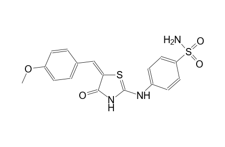 4-{[(5E)-5-(4-methoxybenzylidene)-4-oxo-4,5-dihydro-3H-1lambda~4~,3-thiazol-2-yl]amino}benzenesulfonamide