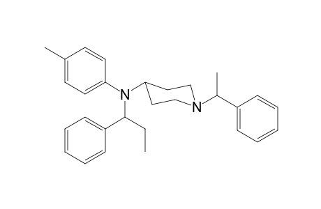 N-4-methylphenyl-N-(1-phenylpropan-1-yl)-1-(1-phenylethyl)piperidin-4-amine