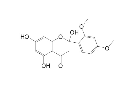 4H-1-Benzopyran-4-one, 2-(2,4-dimethoxyphenyl)-2,3-dihydro-2,5,7-trihydroxy-