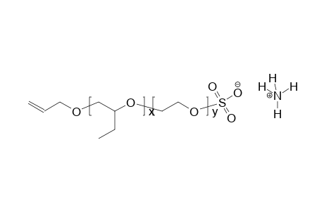 Allyl alcohol 1,2-butoxylate-block-ethoxylate, ammonium sulfate end-capped solution
