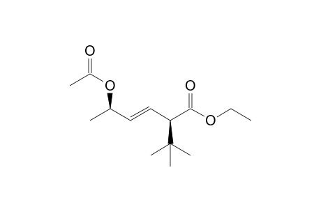 Ethyl (E)-2-(1, 1-dimethylethyl)-5-acetoxy-3-hexenoate