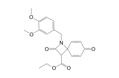 Ethyl 1-(3,4-dimethoxybenzyl)-2,7-dioxo-1-azaspiro[3.5]nona-5,8-diene-3-carboxylate
